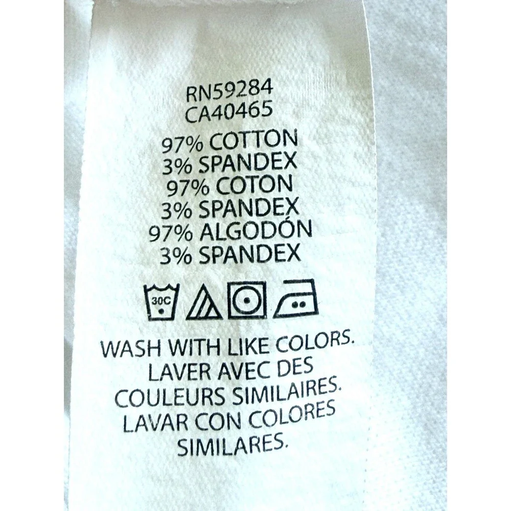 The Children’s Place Girls Medium 7/8 White Short Sleeve Polo Shirt Top Uniform